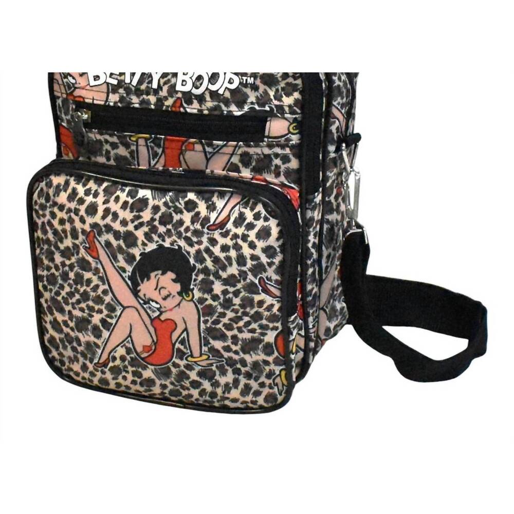 NEW BETTY BOOP girl's travel utility bag in black